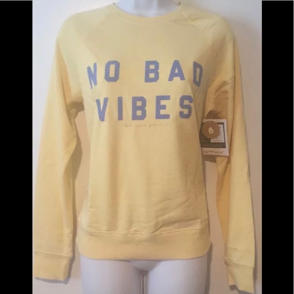 Spiritual Gangster No Bad Vibes Sweatshirt NWT - Picture 2 of 3